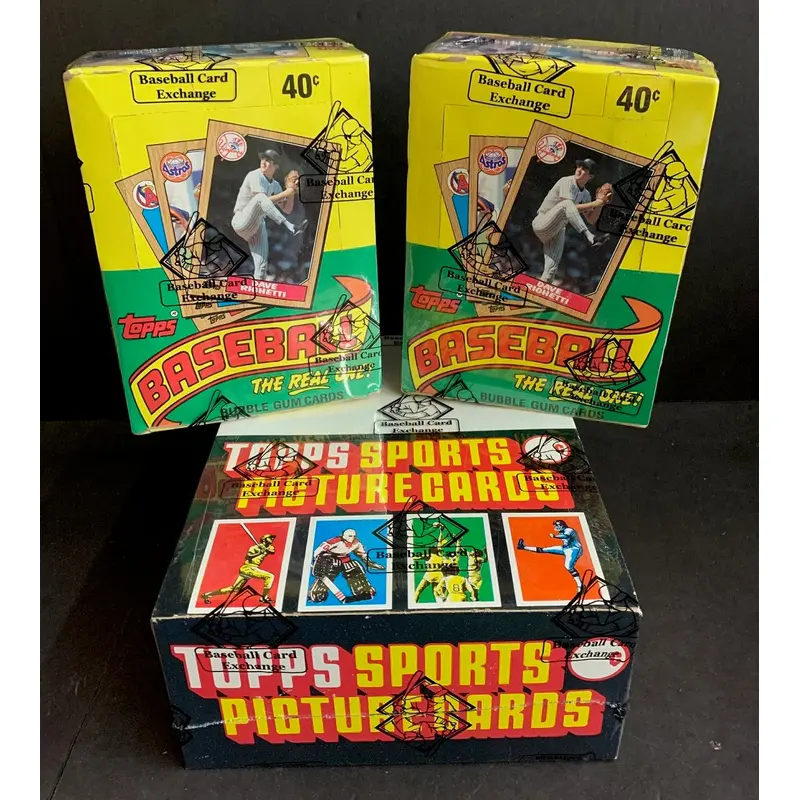 Flash Sale Friday:  (Lot of 3) 1987 Topps Baseball Wax & Rack Boxes (FASC)