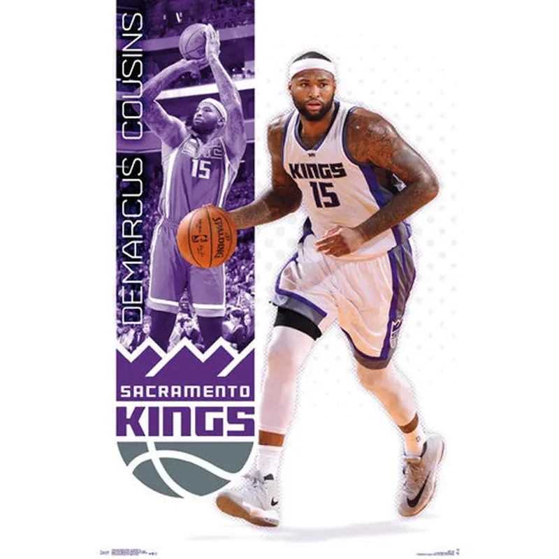 DeMarcus Cousins "The King" Sacramento Kings NBA Basketball Poster - Trends 2017