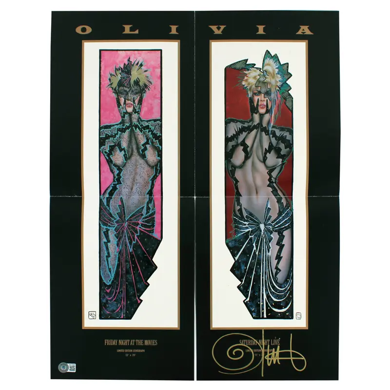 Olivia De Berardinis Authentic Signed 17x22 Folded Poster BAS #BA75480