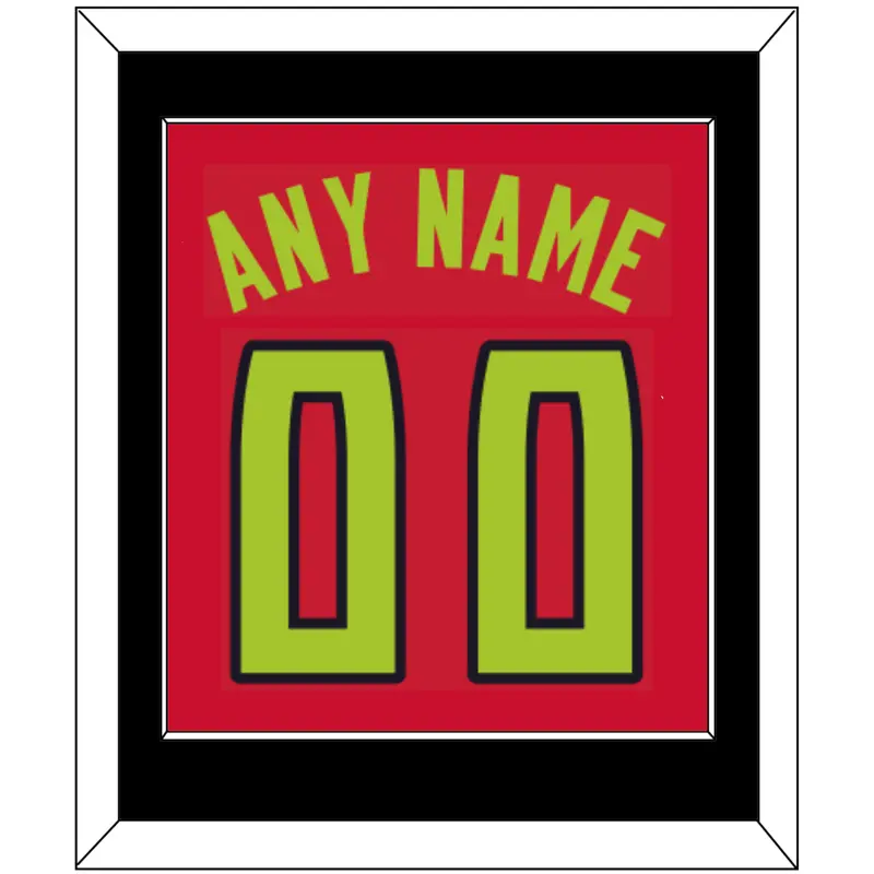 Atlanta Name & Number - Red Icon (2015-2020) - Single Mat 2
