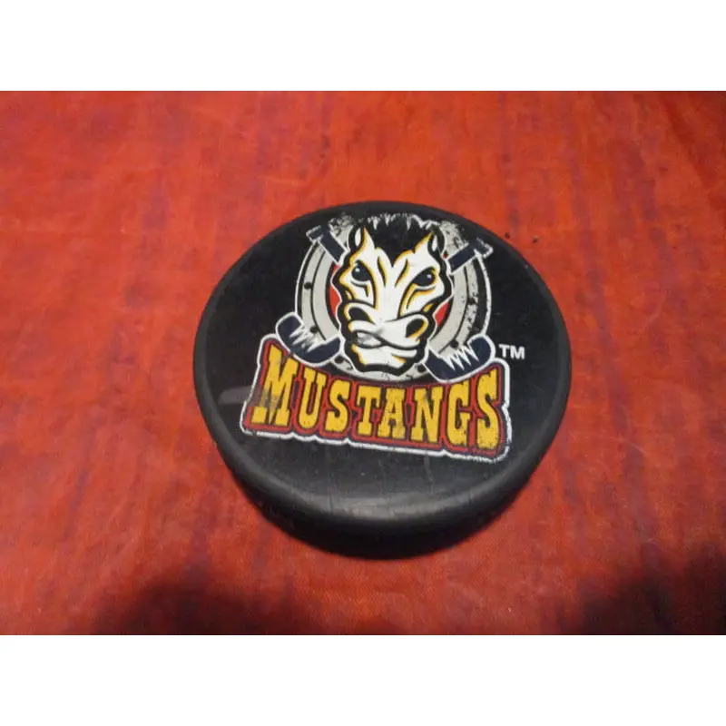 Used Vintage Phoenix Mustangs Player's Bench Hockey Puck