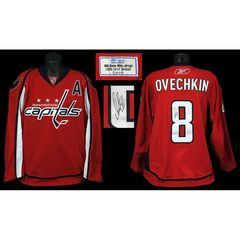 2009 Alex Ovechkin Game Used Signed Washington Capitals Jersey With MeiGray COA