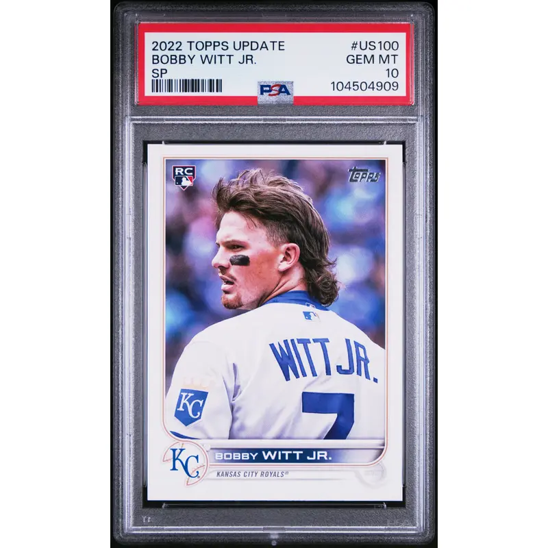 Bobby Witt Jr. 2022 Topps Update #US100 SP PSA 10 Gem Mint