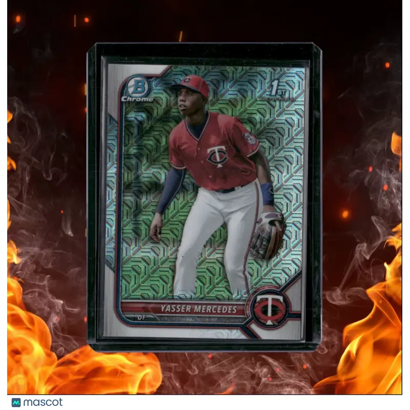 2022 Bowman Chrome Prospects Yasser Mercedes 1st Mojo Refractor #BCP-171
