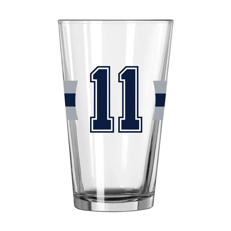 Dallas Cowboys Micah Parsons 16oz Stripe Pint Glass