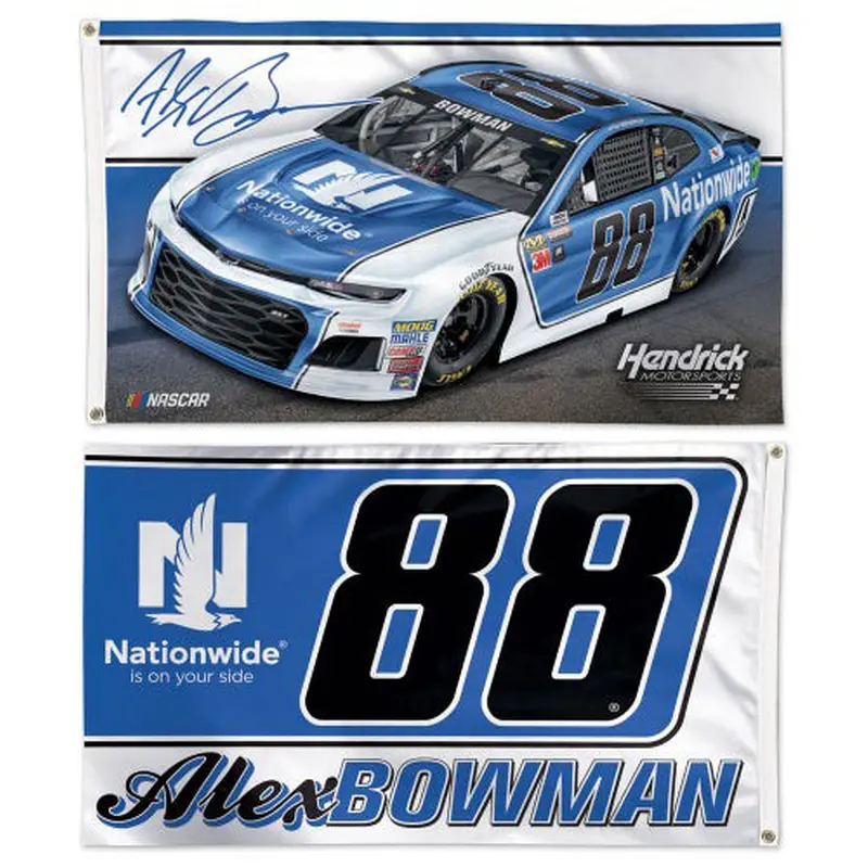Alex Bowman 2018 NASCAR #88 Nationwide Chevrolet ZL1 Huge 3' x 5' Banner Flag - Wincraft