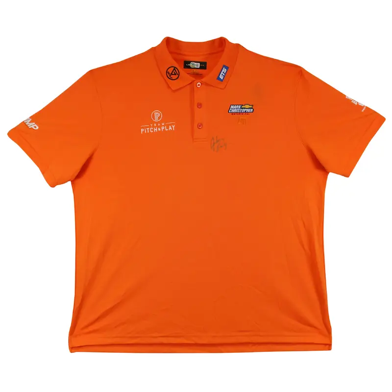 John Daly Authentic Signed Match Worn Orange Loudmouth Polo Shirt BAS #BK84780
