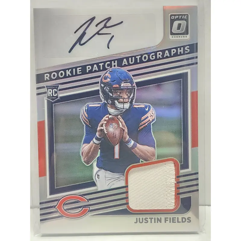 Justin Fields 2021 Panini Optic Rookie Patch Auto #1/25