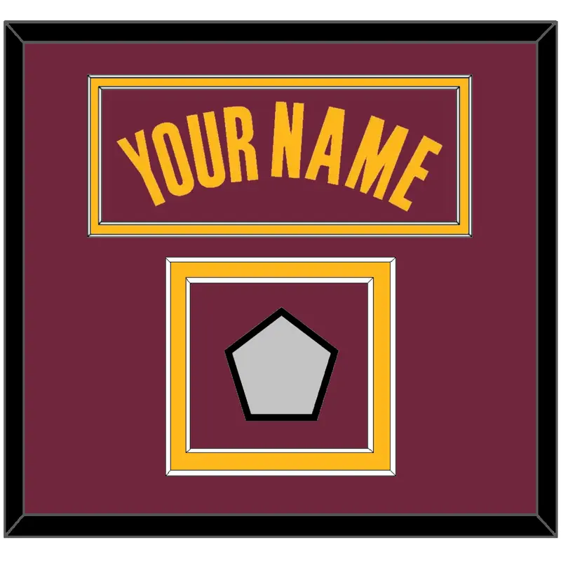 Cleveland Name & Champions Patch - Road Red (2010-2017) - Double Mat 2