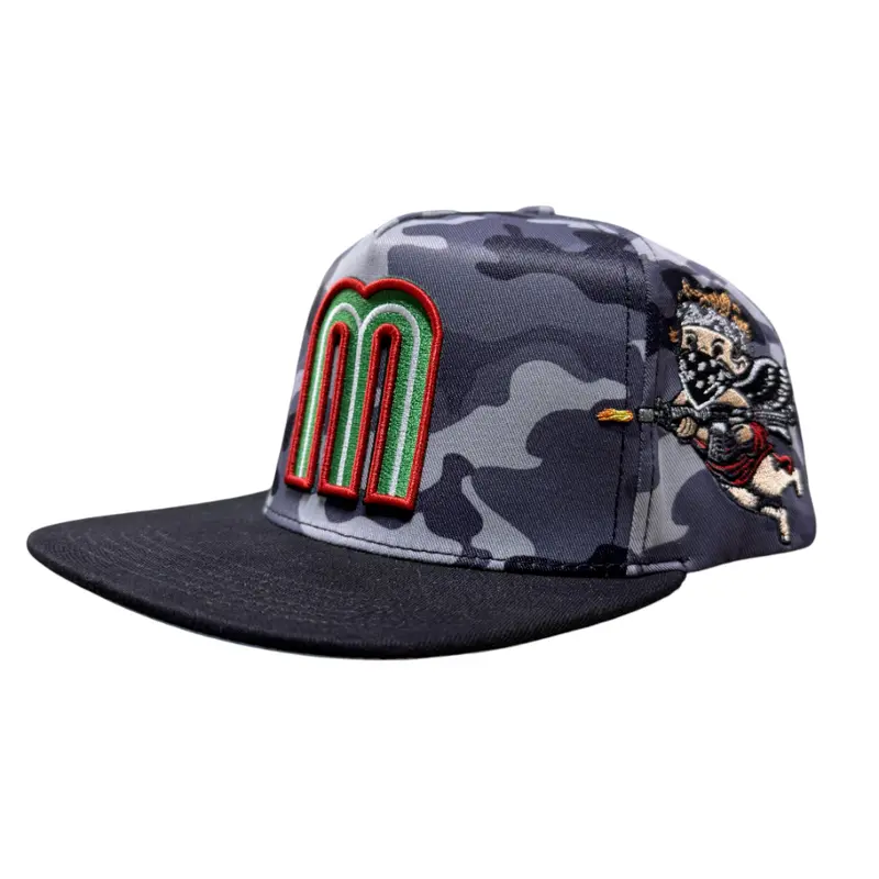 CONTTI HATS BIGBOSS CAMO MEXICO SNAPBACK HAT ADMX CAMOBLK