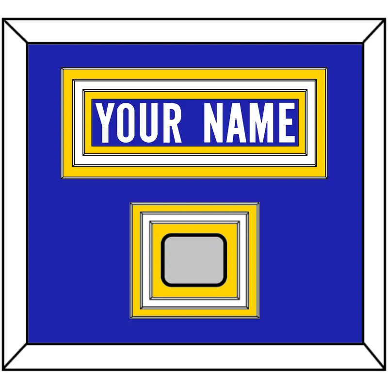 Los Angeles Nameplate & Super Bowl LVI Champions Patch - Home Blue - Triple Mat 2