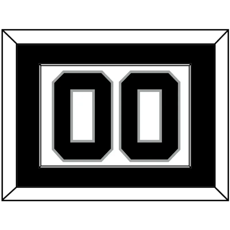 San Antonio Number - Home White (1989-2002) - Single Mat 2