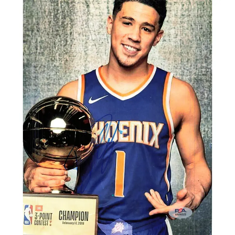 Devin Booker signed 8x10 photo PSA/DNA Phoenix Suns Autographed
