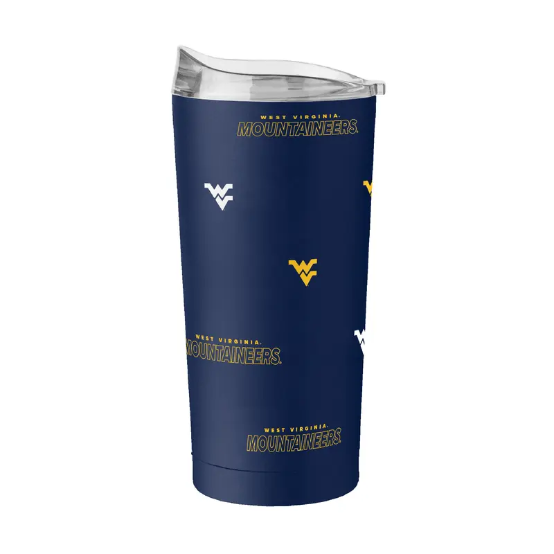 West Virginia 20oz Step And Repeat Powder Coat Tumbler