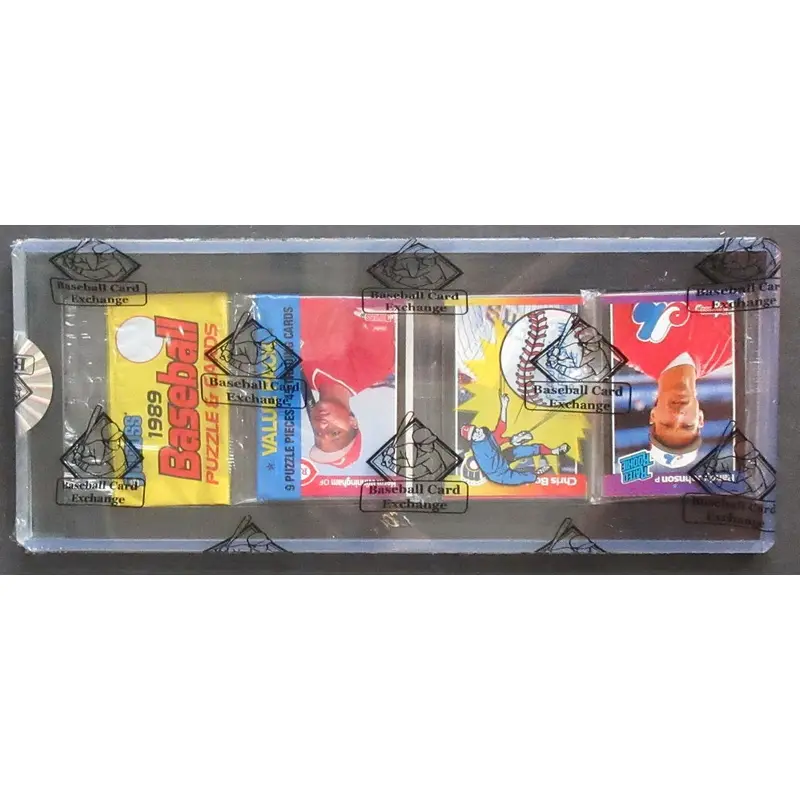 1989 Donruss Baseball Unopened Rack Pack (BBCE) (Randy Johnson Top)