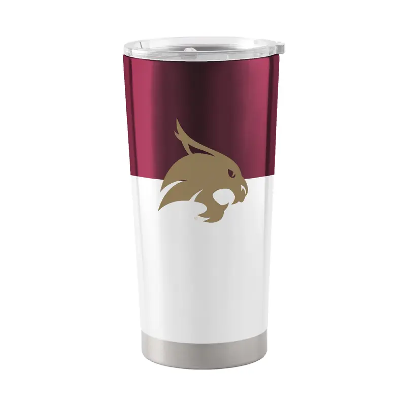 TX State Colorblock 20oz Stainless Tumbler