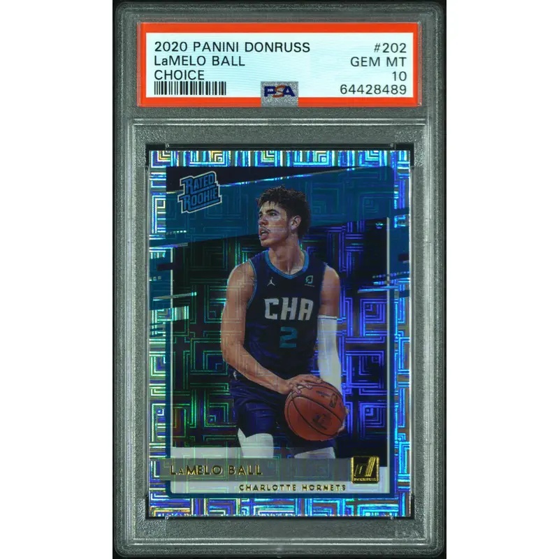 LaMelo Ball 2020 Donruss Choice Rookie #202 PSA 10 Gem Mint