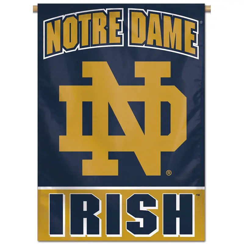 Notre Dame Fighting Irish "ND IRISH" 28x40 Premium Wall Banner Flag - Wincraft Inc.