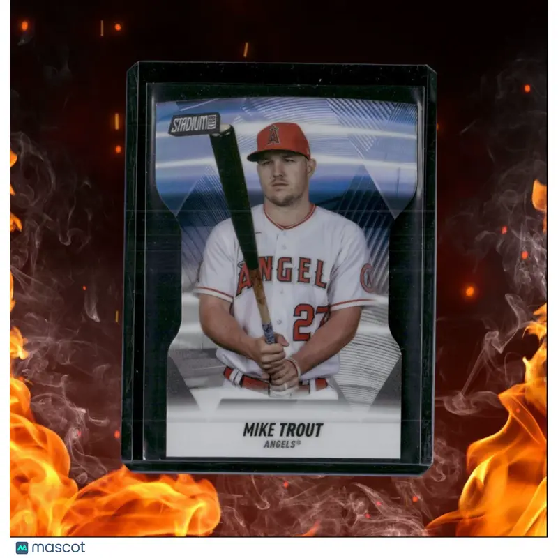 2021 Topps Stadium Club Mike Trout Triumvirates Refractor #T-17