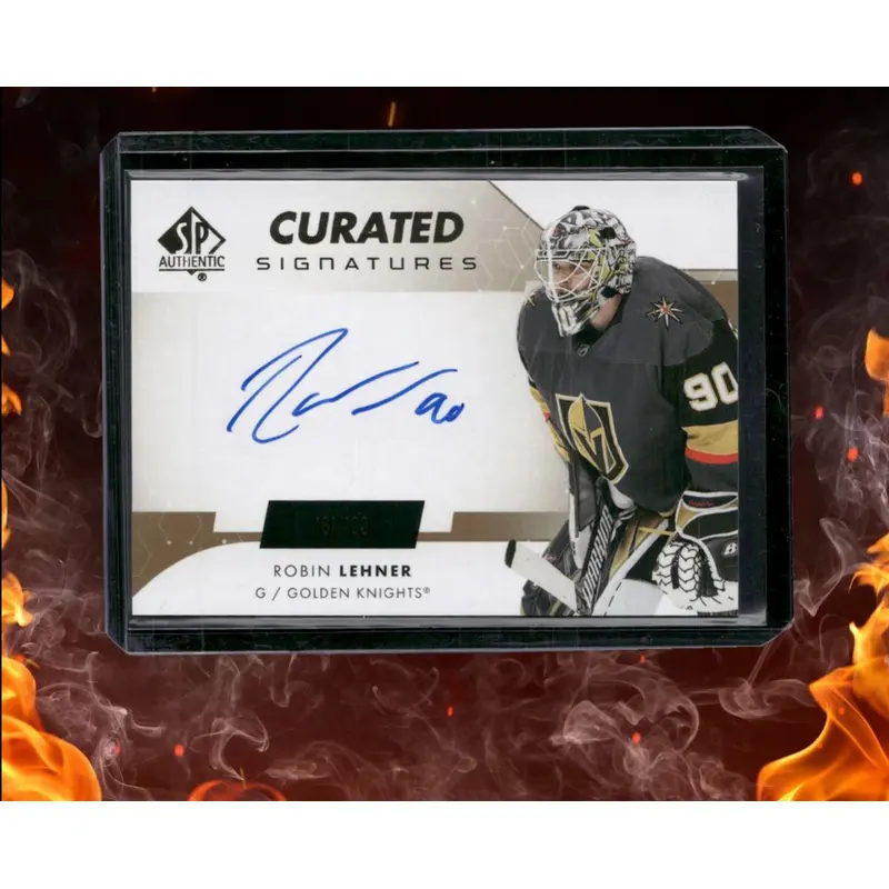 2022-23 SP Authentic Robin Lehner Curated Signatures Auto #SPC-RL