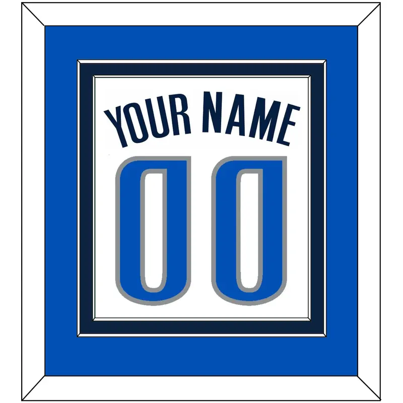 Dallas Name & Number - Home White (2001-2017) - Double Mat 3