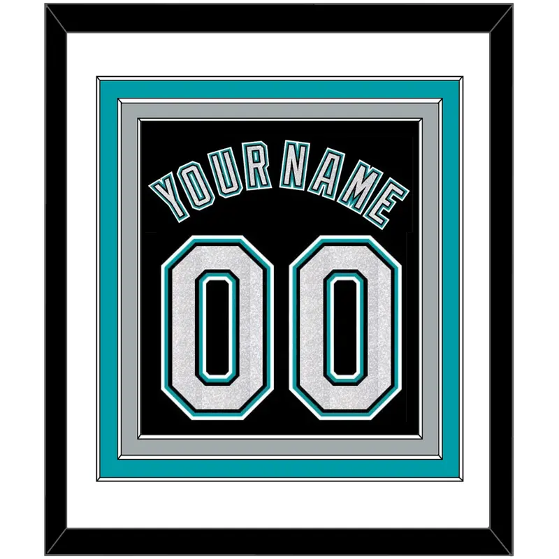 Florida Name & Number - Alternate Black (2003-2011) - Triple Mat 1