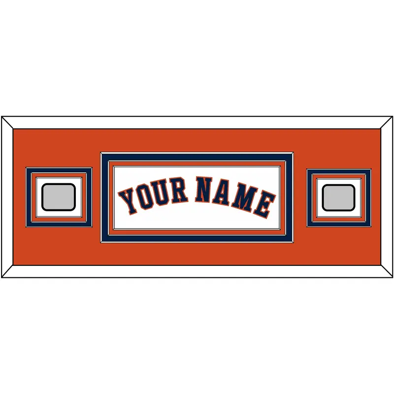 Houston Name & 2 World Series Champions Patches - Home White - Triple Mat 6