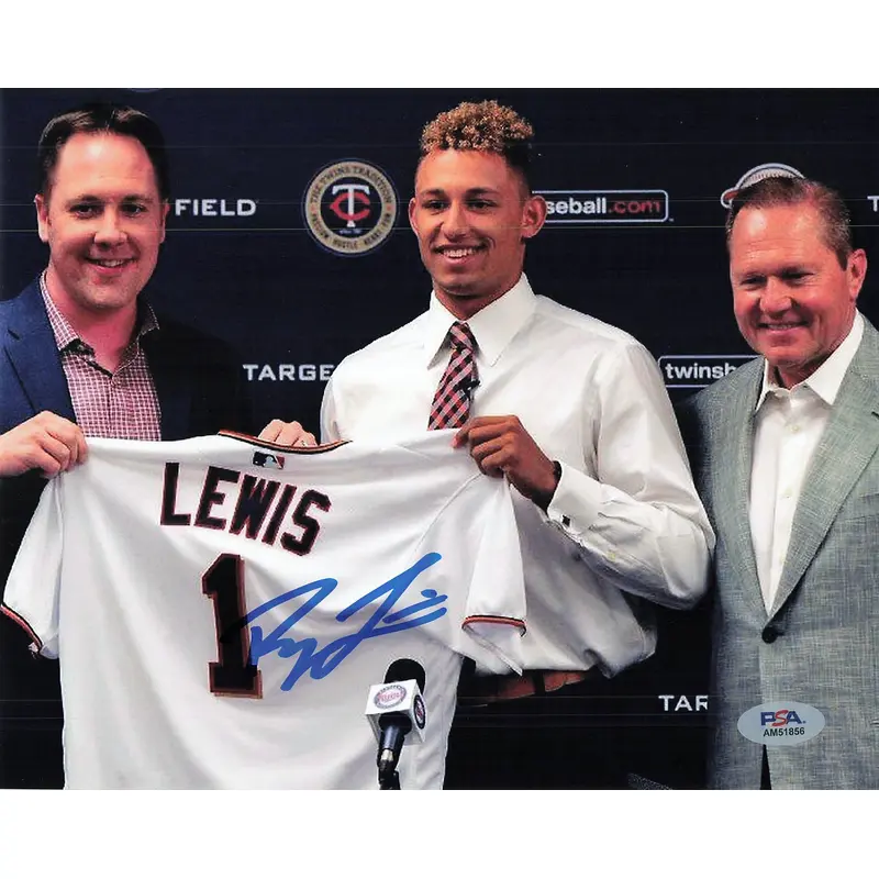 ROYCE LEWIS signed 8x10 photo PSA/DNA Minnesota Twins Autographed