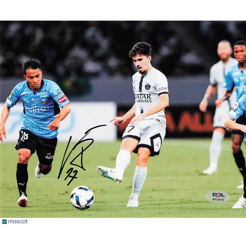 Vitinha Signed 8x10 Photo PSA Soccer PSG