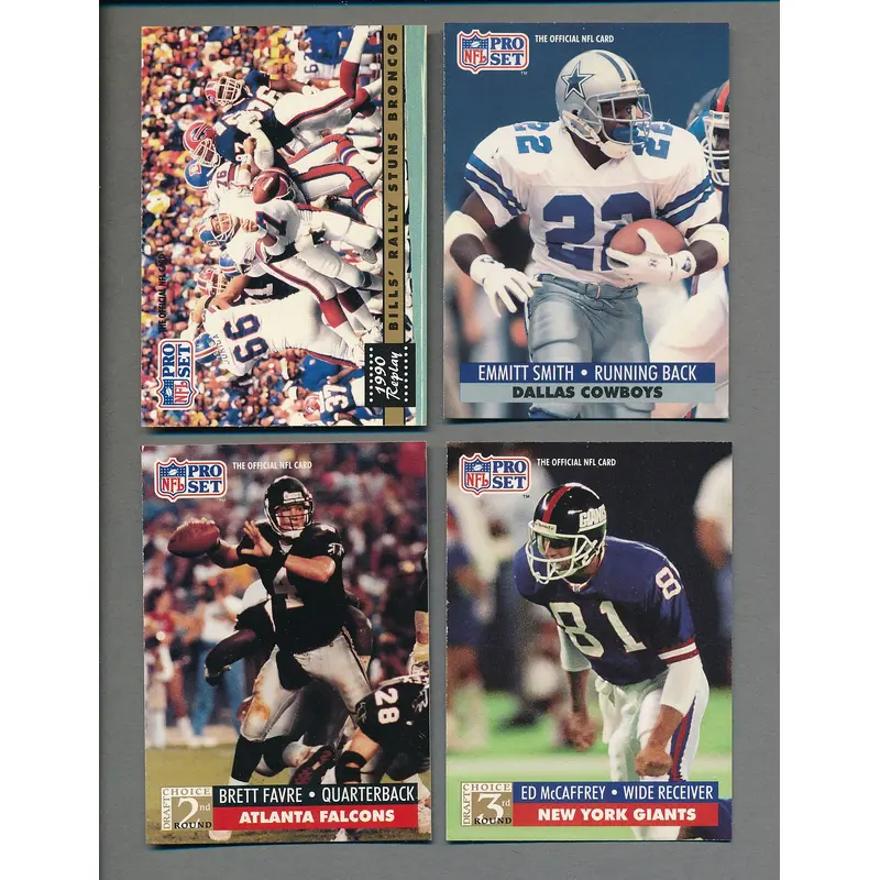 1991 Pro Set Football Complete Series 1 & 2 Set (812) NM/MT MT