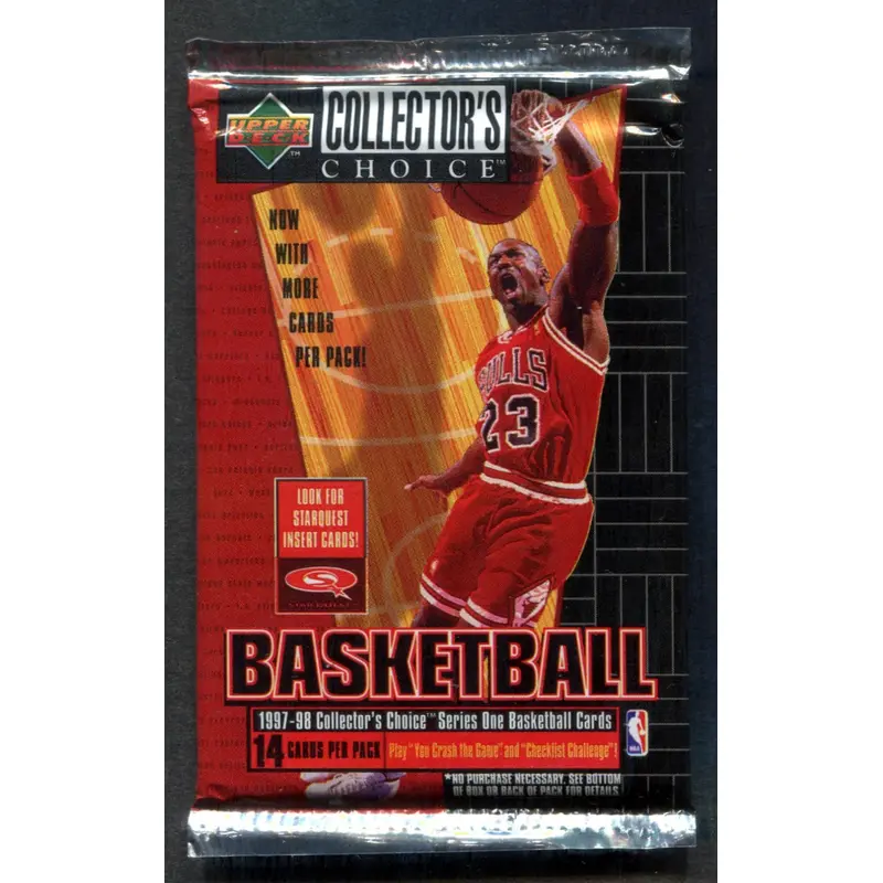 1997/98 Upper Deck Collector's Choice Basketball Unopened Series 1 Pack (14)
