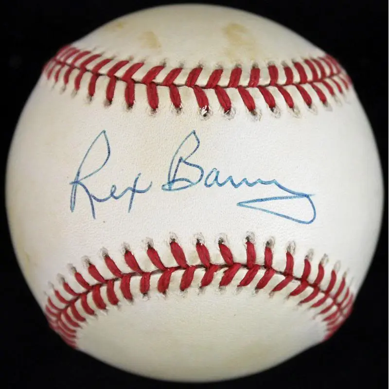 Dodgers Rex Barney Signed Authentic OML Baseball PSA/DNA #P72759
