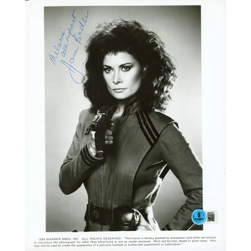 Jane Badler V the TV Series "Melanie All My Best" Signed 8x10 Photo BAS #BS29472