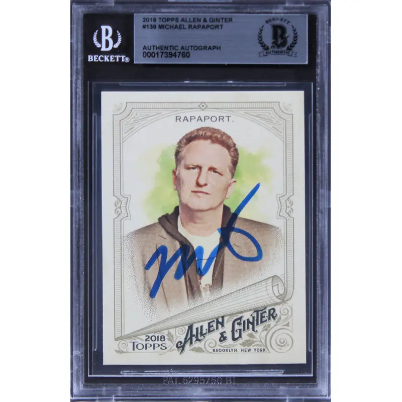 Michael Rapoport Authentic Signed 2018 Topps Allen & Ginter #139 Card BAS Slab