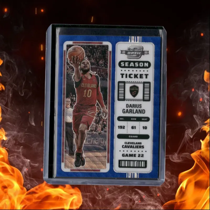 2022-23 Contenders Optic Donovan Mitchell Season Ticket Blue Shimmer Prizm