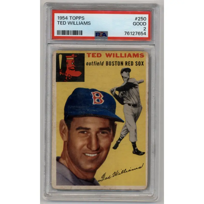 Ted Williams 1954 Topps #250 PSA 2 Good 7654