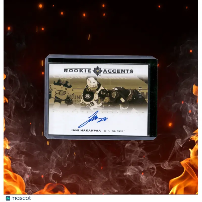2020-21 Upper Deck Ultimate Jani Hakanpaa Accents Rookie Auto 83/99 #RA-JH