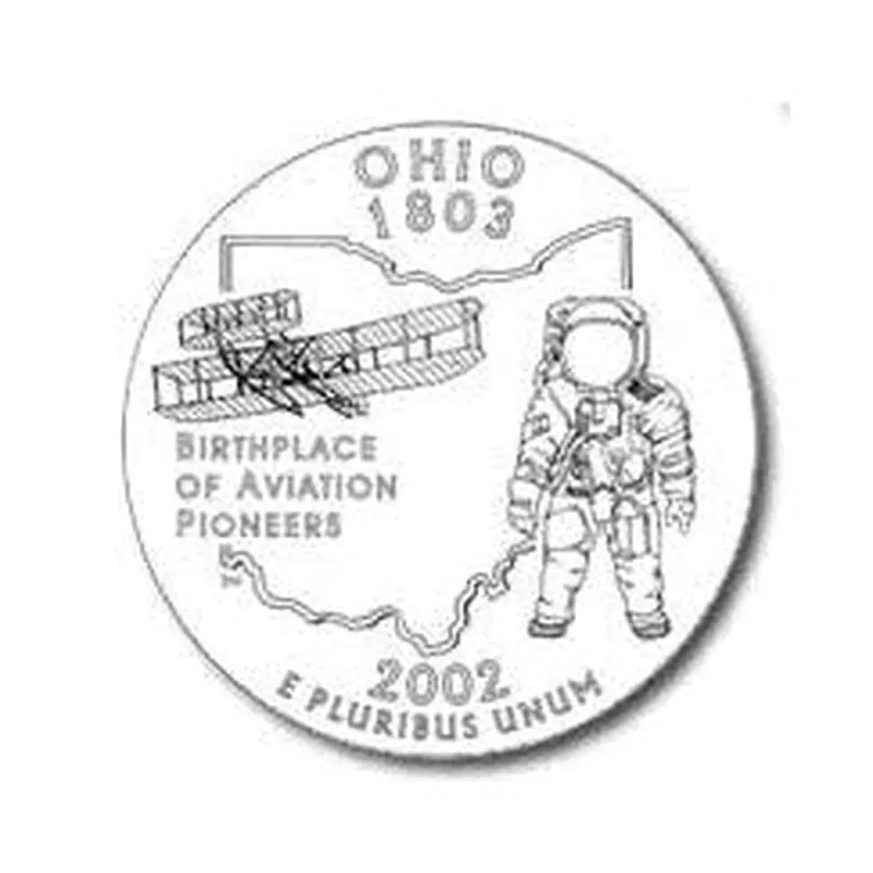 Ohio State Quarter #17 (2002)- D uncirculated - us mint