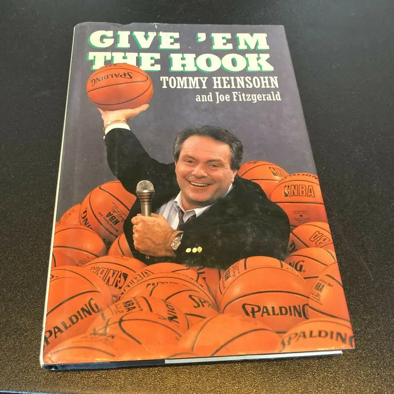 Tommy Heinsohn Give 'Em The Hook Signed Autographed Book