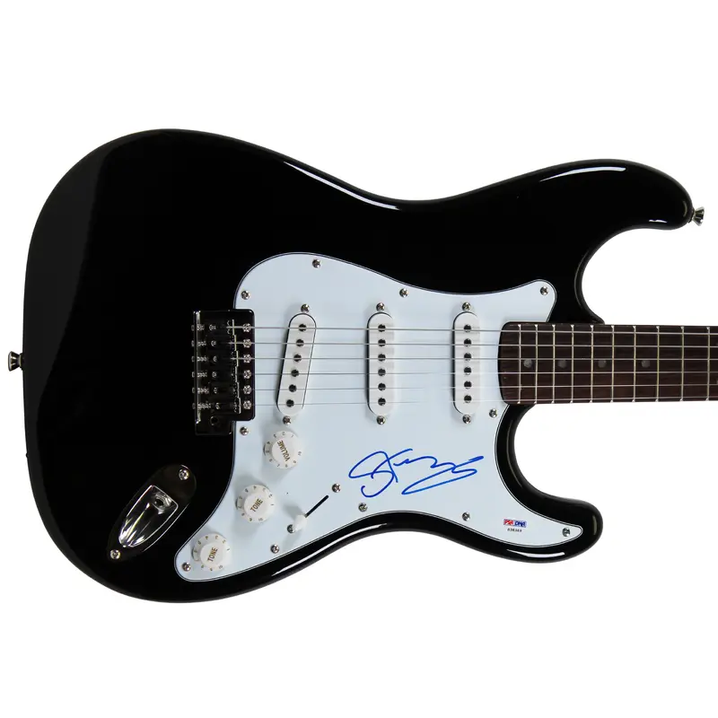 Sting The Police Signed Black Fender Starcaster Electric Guitar PSA/DNA #S38369