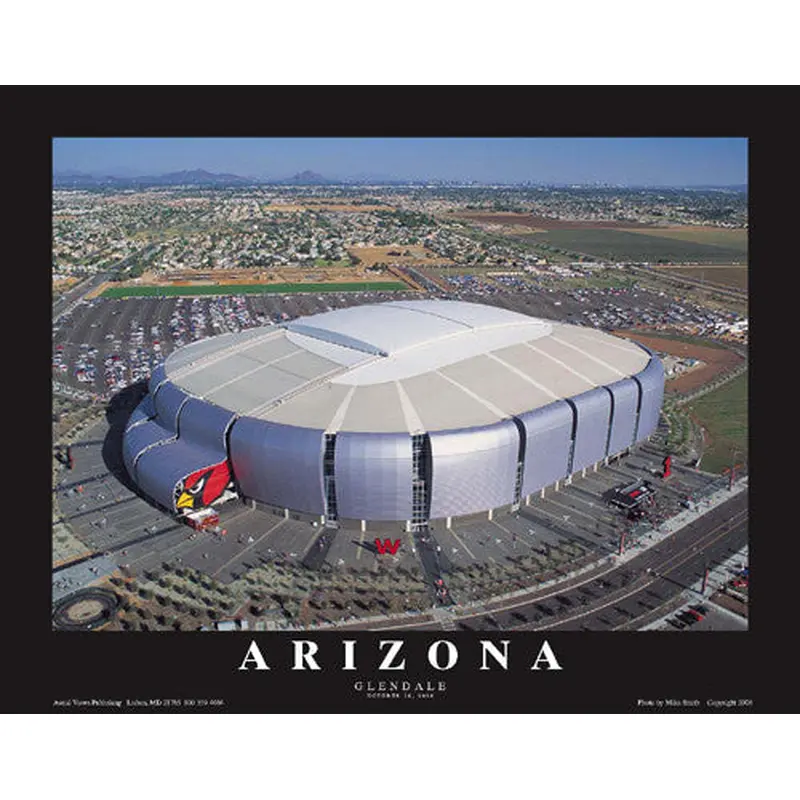 Arizona Cardinals University of Arizona Stadium "From Above" Poster - Aerial Views Inc.