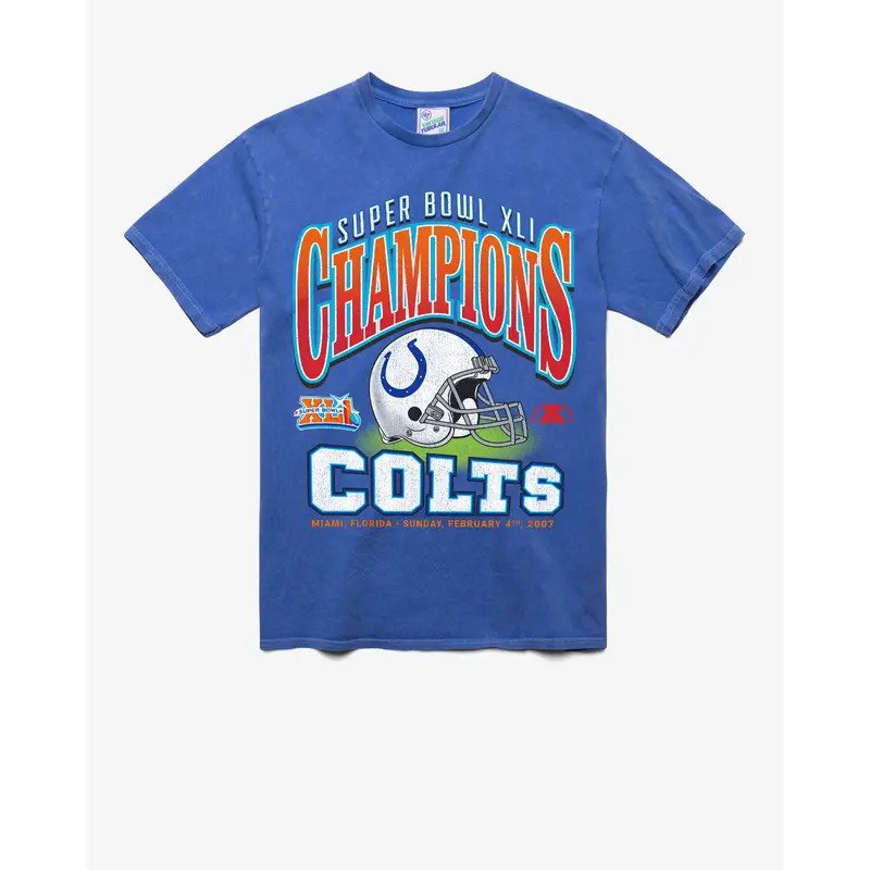 INDIANAPOLIS COLTS SB GRIDIRON LOCKER '47 VINTAGE TUBULAR TEE
