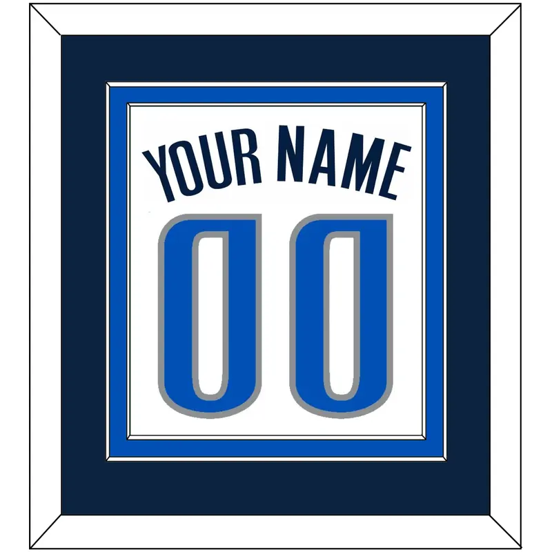 Dallas Name & Number - Home White (2001-2017) - Double Mat 2