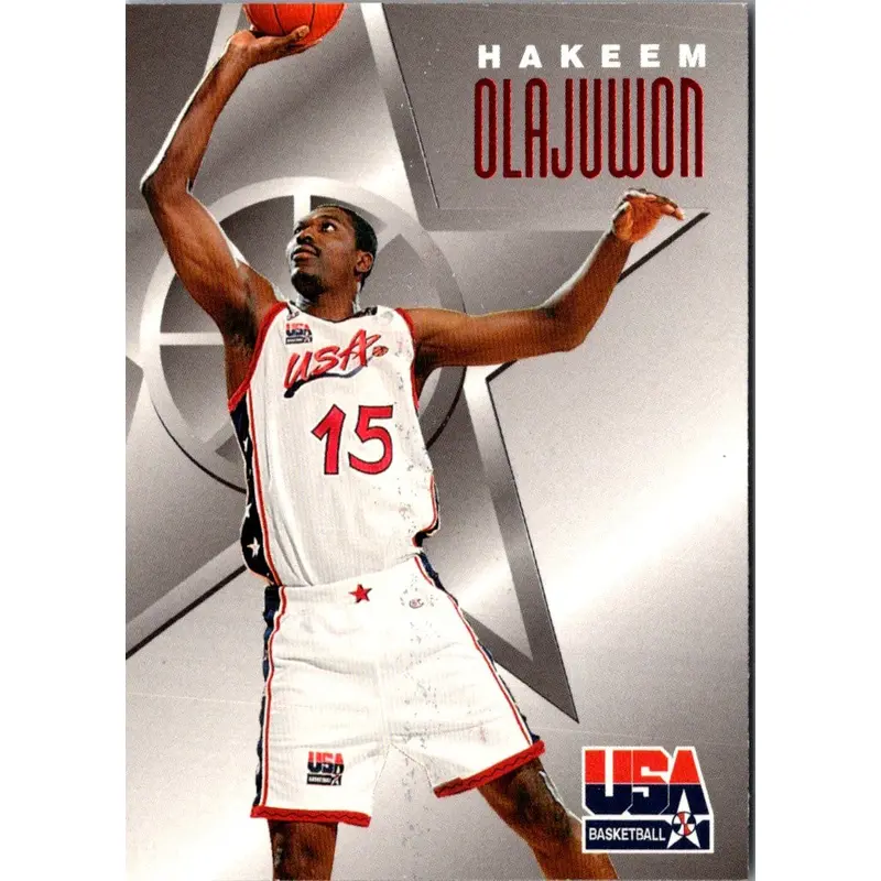 1996 SkyBox USA Texaco Hakeem Olajuwon #6