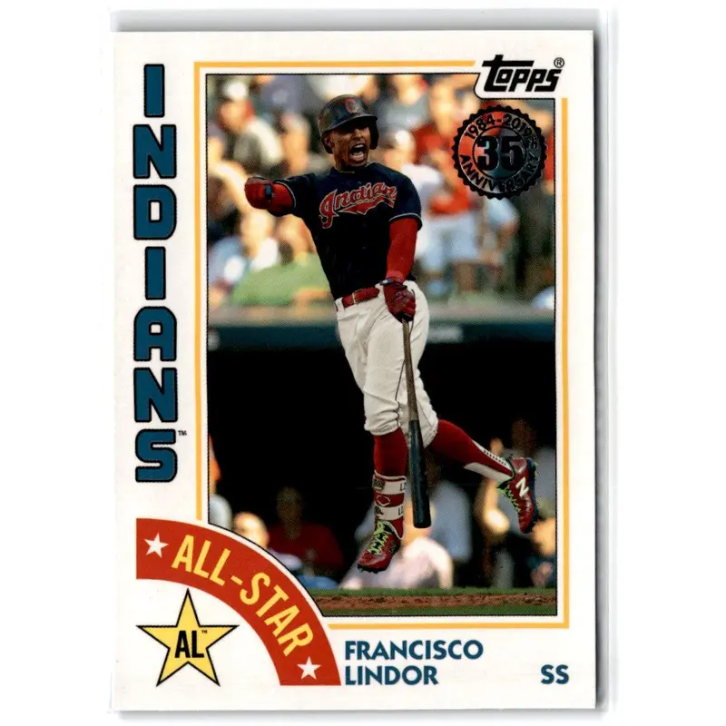 2019 Topps 1984 Baseball All-Stars Blue Francisco Lindor #84AS-FL