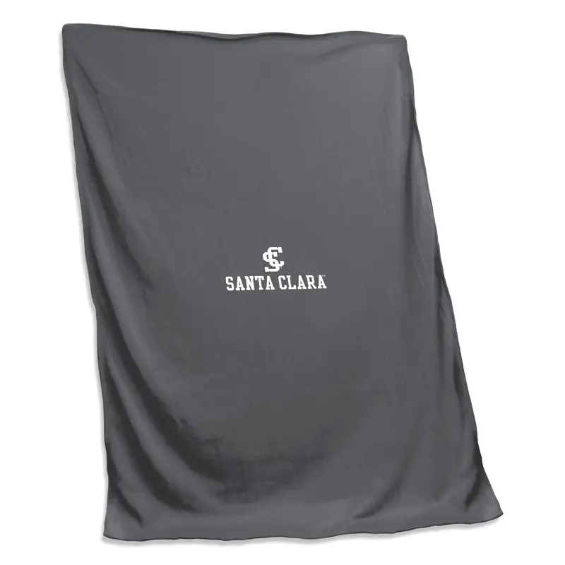Santa Clara Charcoal Sweatshirt Blanket (Screened)