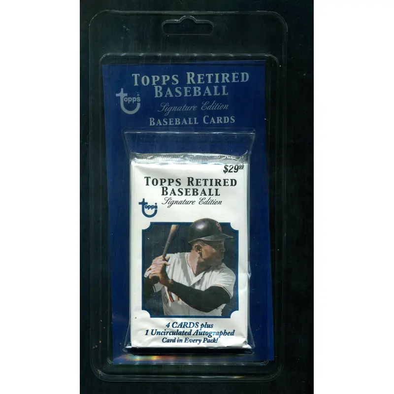 2003 Topps Retired Signature Baseball Unopened Blister Pack (1/4 + 1)